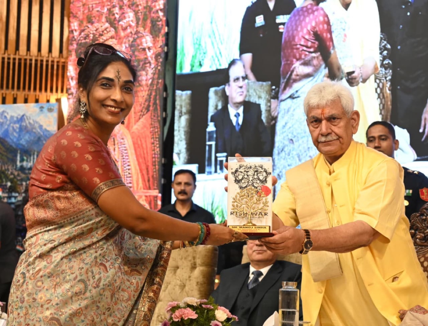 Presentation of the Rishiwar memento to the Lieutenant Governor